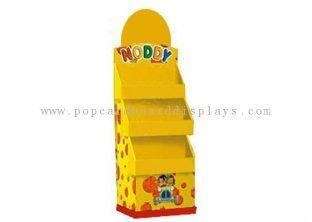 Corrugated Cardboard Display Yellow Doll Display Box with s