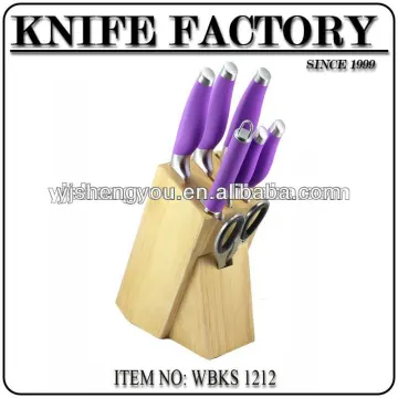 wooden knife block
