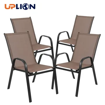 Popular Outdoor Steel Tube Frame Chairs for Garden Sale