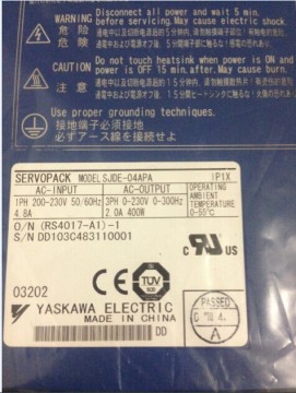 Yaskawa SJDE-04APA Servo Drive