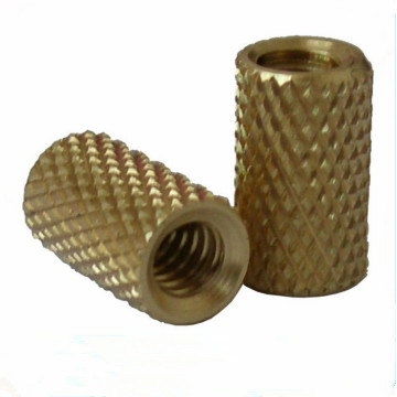 CNC lathe knurled nuts machined parts