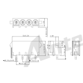 6.35mm 180 ° Wafer Connector Series AW6352VD-NP