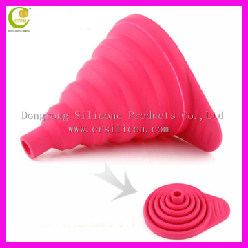 Newest Scalable Silicone Kitchen Funnel Leaking Oil Leak Mini Ganging Silicone Hopper