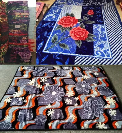 Stock 100%Polyester Raschel Blanket/ Korean Fleece Blanket