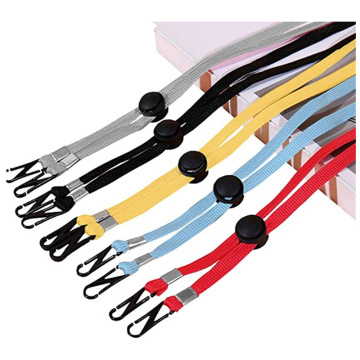 2020 Factory Wholesale Adjustable Polyester Face Masking Lanyard and Wind Rope