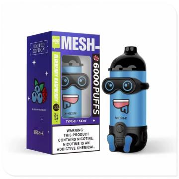 Mesh-x 6000 bocanadas kit de vape desechable pluma