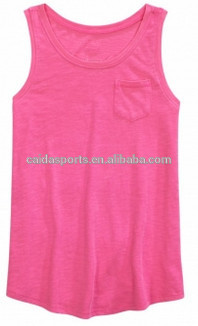 New style girls colorful cotton tank top