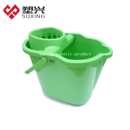 South American plastic mop bucket