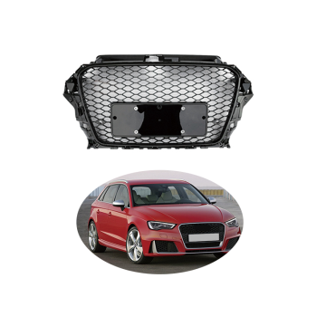 Customized Black Plastic Radiator Grille Frame for Audi A3 A3 8V RS3