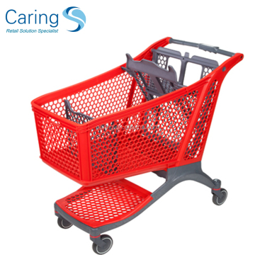 220Liters Large Plastic Supermarket Shopping Cart