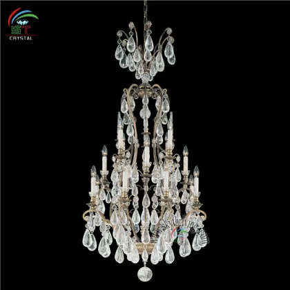 Versailles Light Wrought Iron Chandelier