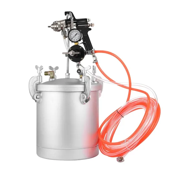 10 Liter 2.5-Gallon Air Pressure Pot Paint Sprayer with Gun
