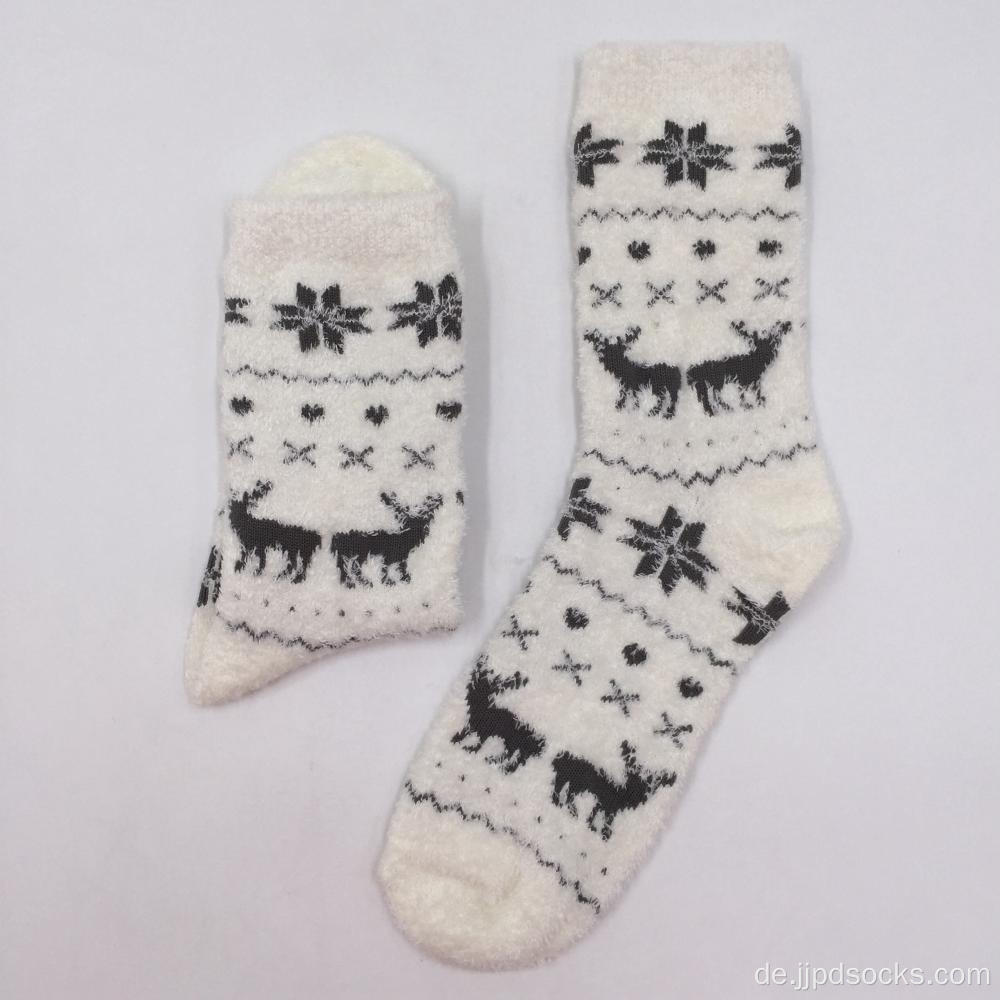 Klassische Hirsch-Feder-Garn gemütliche Socken