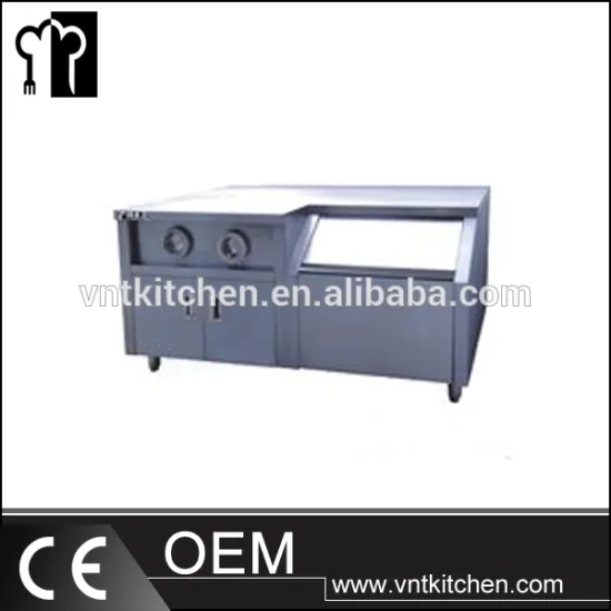 Commercial Restaurant Equipment Stainless Steel Kitchen Center Island