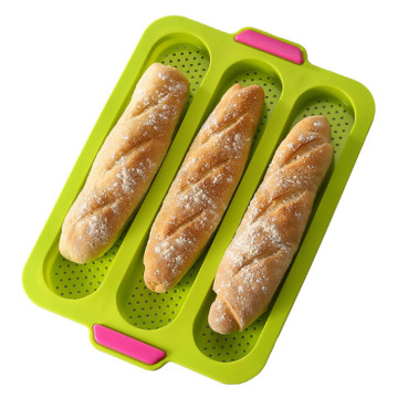 French Baguette Loaf Mold Silicone Nonstick Baking Pan