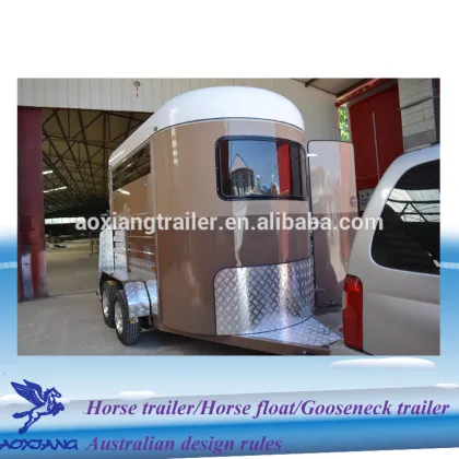 simple semi single horse trailer