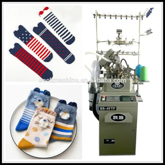 China hot sale RB-6FTP 3-D Hosiery Automatic sock Knitting Machine