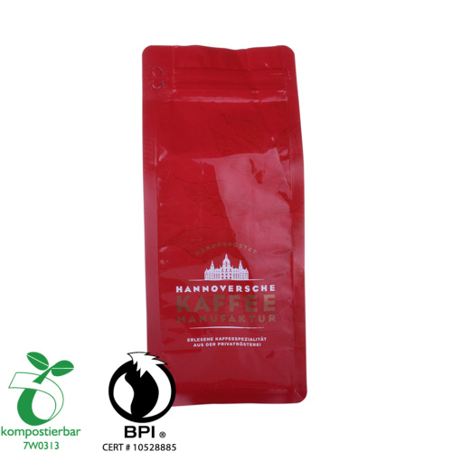 Heat Seal Biologisch afbreekbare mais Plastic zak met platte bodem