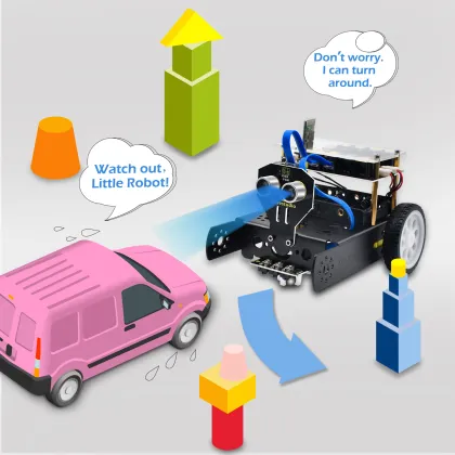 Remote Bluetooth-Controlled Robotics Car STEM Educational Kit for Arduino