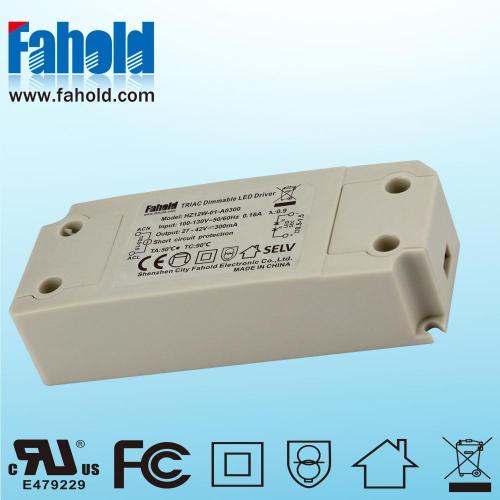 트레일 링 에지 디밍 단일 전압 12W LED 드라이버