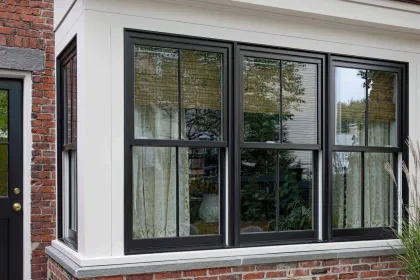 Grill design aluminium fixed window picture window