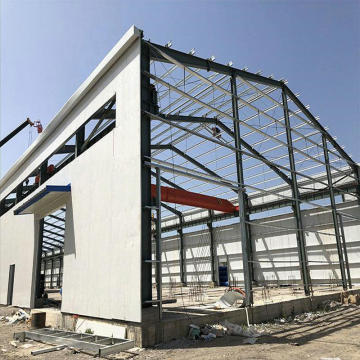 Edifício de armazém de estrutura de metal pré -fabricada