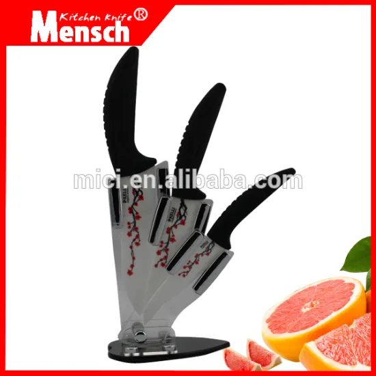 4pcs traditional china style flower printing knife set