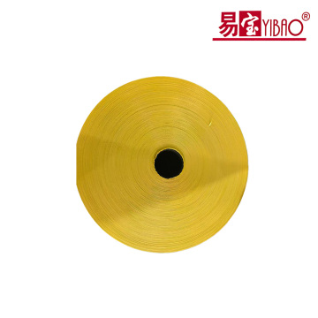 Bandes de tissu de sac tissé jaune vif pour machines