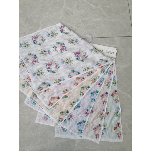 3D digital print viscose rayon poplin fabric for dress