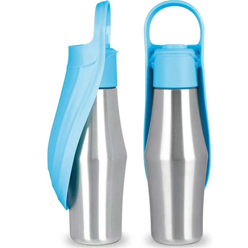 Portable Stainless Steel Pet Feeding Bottle