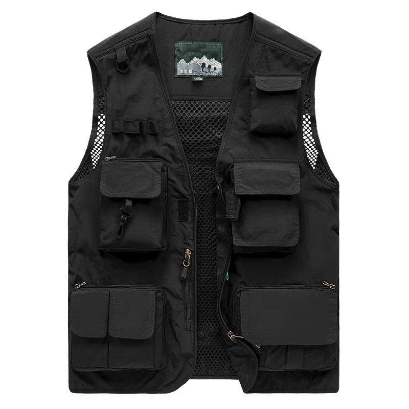 Mens Utility Vest Jacket With Sleeves