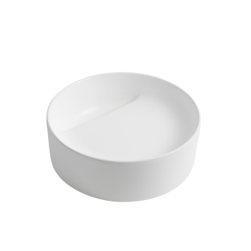 Basino di lavaggio a mano bianco lucido in ceramica - lavandino da bagno personalizzabile