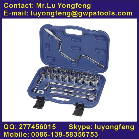 28-pc Cr-V Socket tool kit for professional use