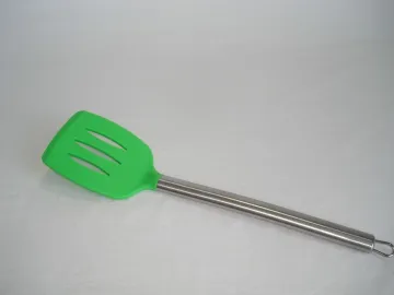 silicone spatula turner with stainless steel handle
