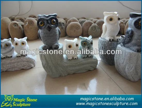 garden stone owl statues