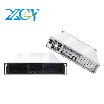 XCY IPC-2U 12th/13th/14th I3/i5/i7/i9/Pentium/Celeron وحدات المعالجة المركزية لسطح المكتب (CPU) الكمبيوتر الصناعي المدمج 6 * COM