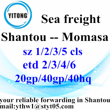 Shantou to Momasa ocean shipping timetale