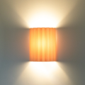 Microfibre shade LED light bulb wall lamp