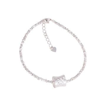 925 Silver Cuban Link Bracelet - Adjustable for Men and Women
