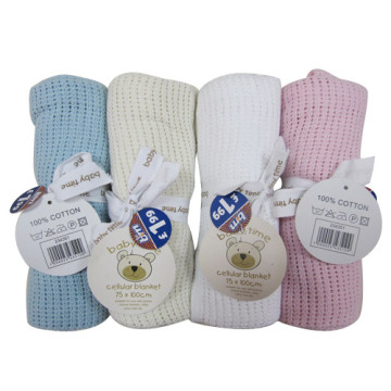 Cellular Baby Blanket