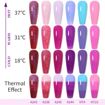 Wholesale 15ml Private Label Mood Changing Temperature Gel Polish