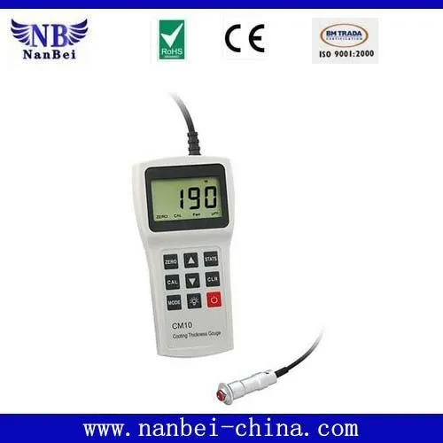 Eddy Current Method (NFe) Coating Thickness Gauge