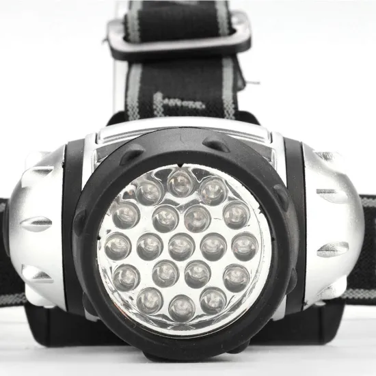 Ultraviolet 395nm Rainproof 3AAA Battery Camping Hunting Headlamp with Purple LED UV Technology