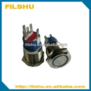 FILSHU Vandalproof Switch, Illuminated Pushbutton Switch, Stainless Steel Pushbutton Switch