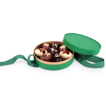 Luxury paper tube packaging round chocolate box