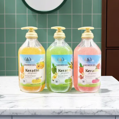 Long Lasting Fragrance Whitening Bubble Exfoliator Shower Gel