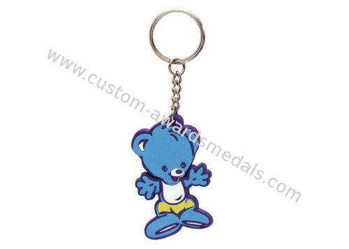 Customized 2d Colorful Key Chain, Soft Pvc Keychain With Coustom Logo Printing