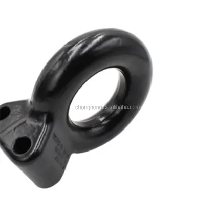 Adjustable 14000 lbs Lunette Drawbar Pintle Hitch Eye for Off-road Trailers