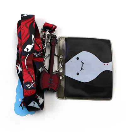 Custom PVC Card Holder Lanyard with Guitar Tag