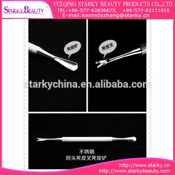 Hotsale v-shaped stainless steel cuticle nail pusher
